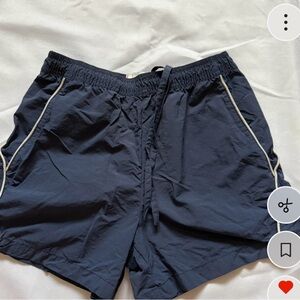 BDG Dark Blue Athletic Shorts